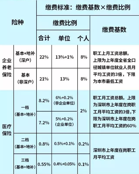 社保比例最新